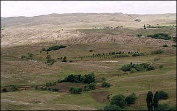 Vista desde el cerro Blanco, hacia el oeste.