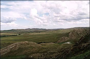 El potrero del salto, vista desde el cerro Blanco.